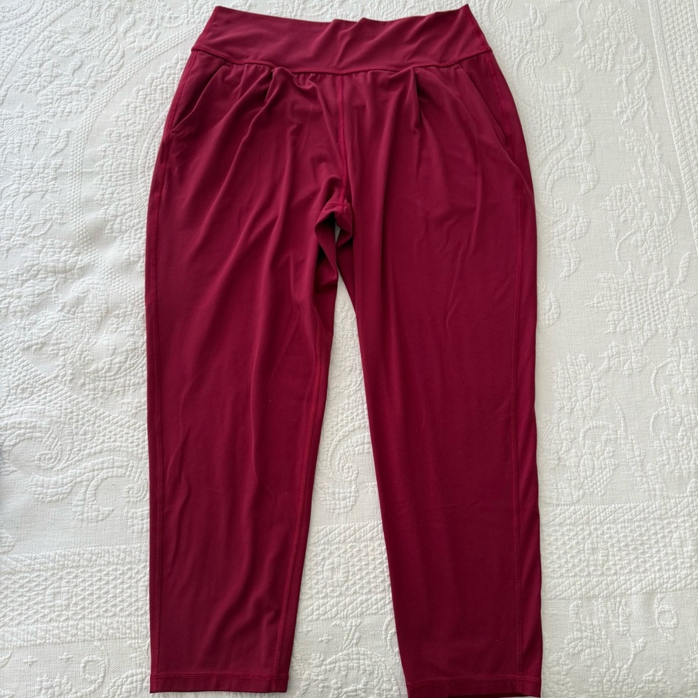 ￼Athleta Elation Pant #533562 Size Large Coffeeberry Pink